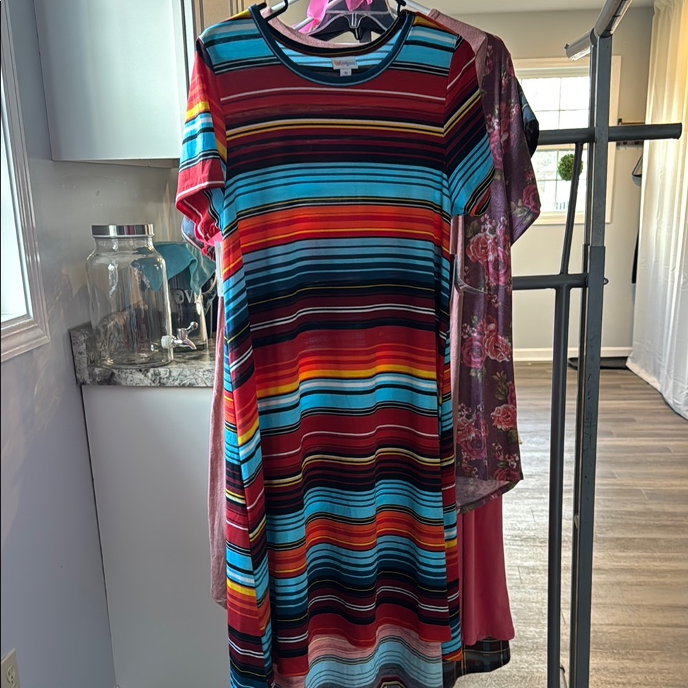 Multicolor Striped Women's Dress
